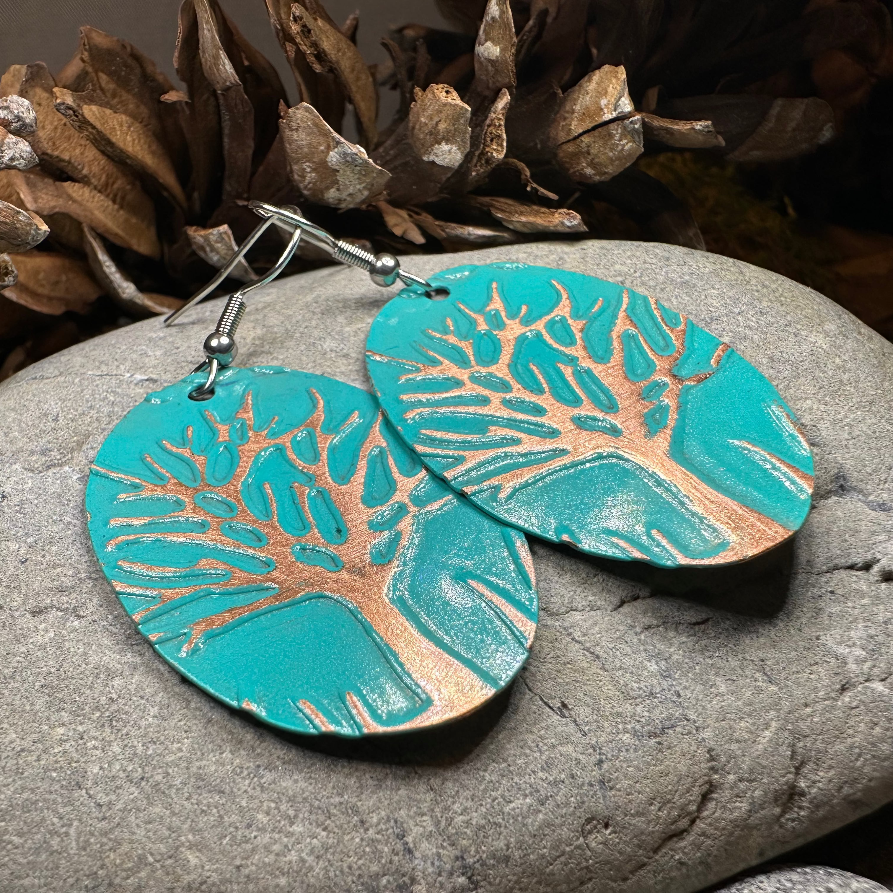 Oaksong Tree of Life Copper Earrings