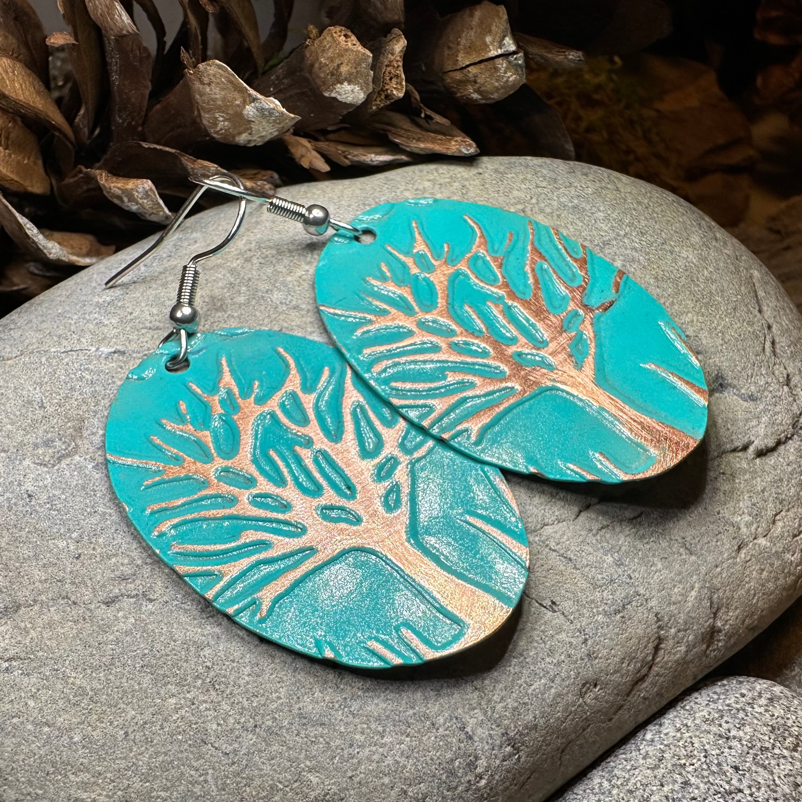 Oaksong Tree of Life Copper Earrings