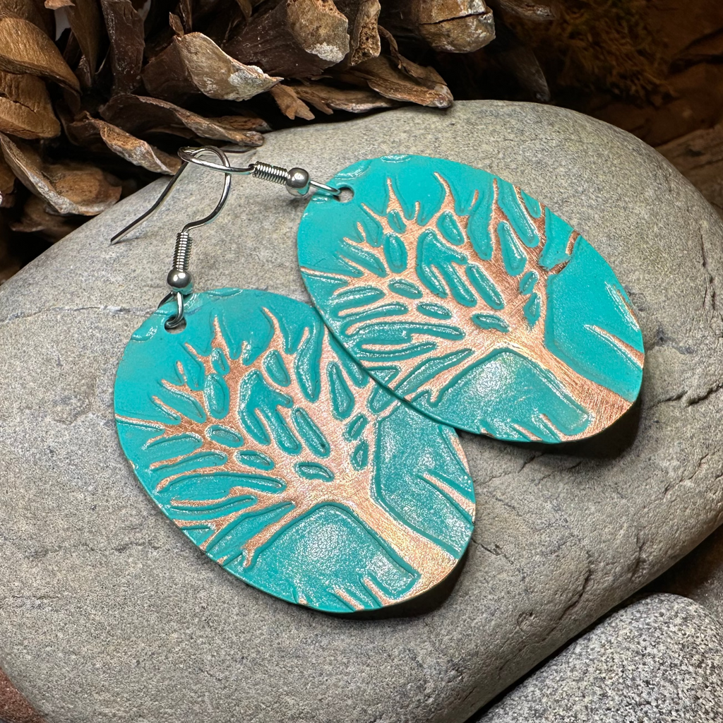 Oaksong Tree of Life Copper Earrings