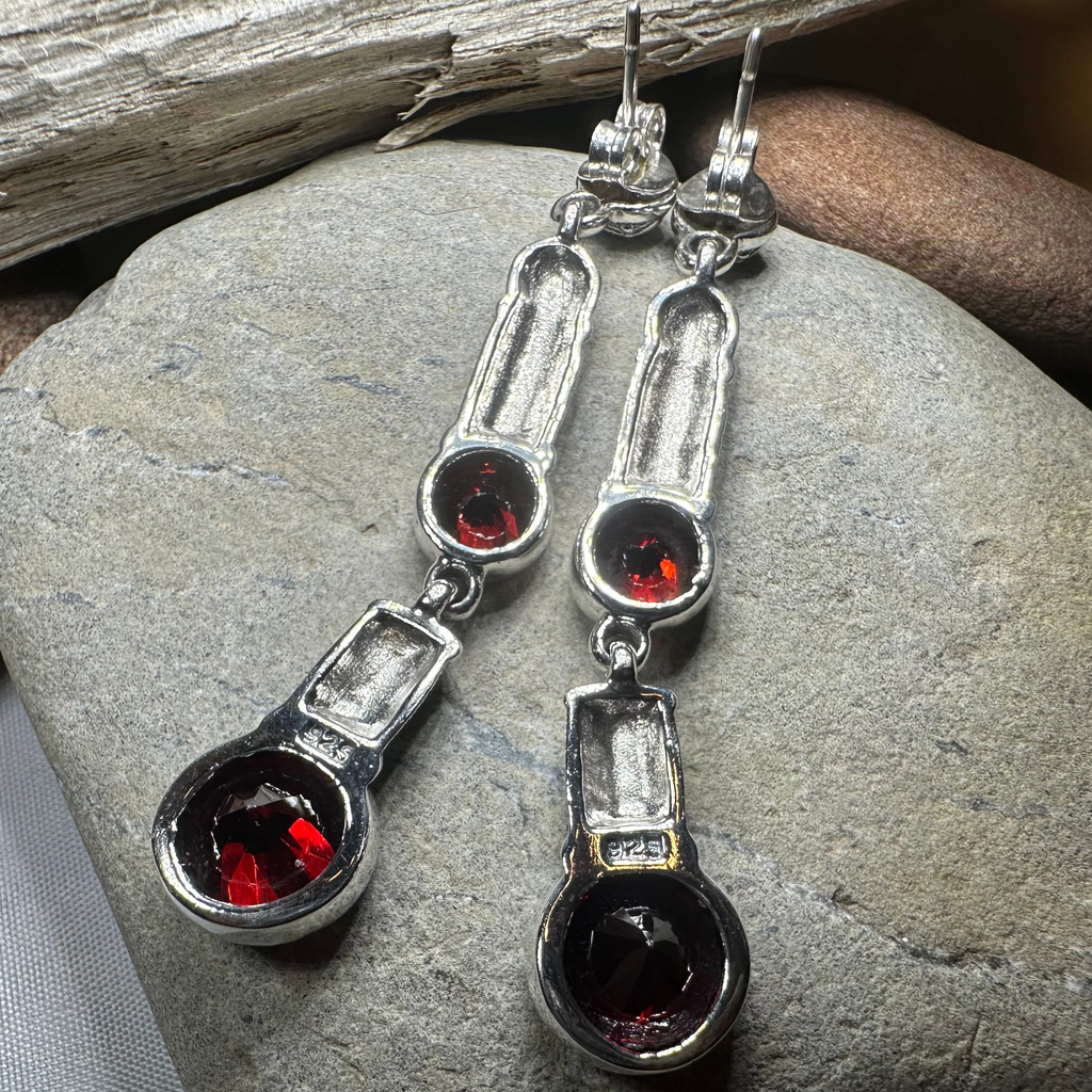 Garnet Fire Earrings