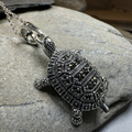 Esme Marcasite Turtle Necklace