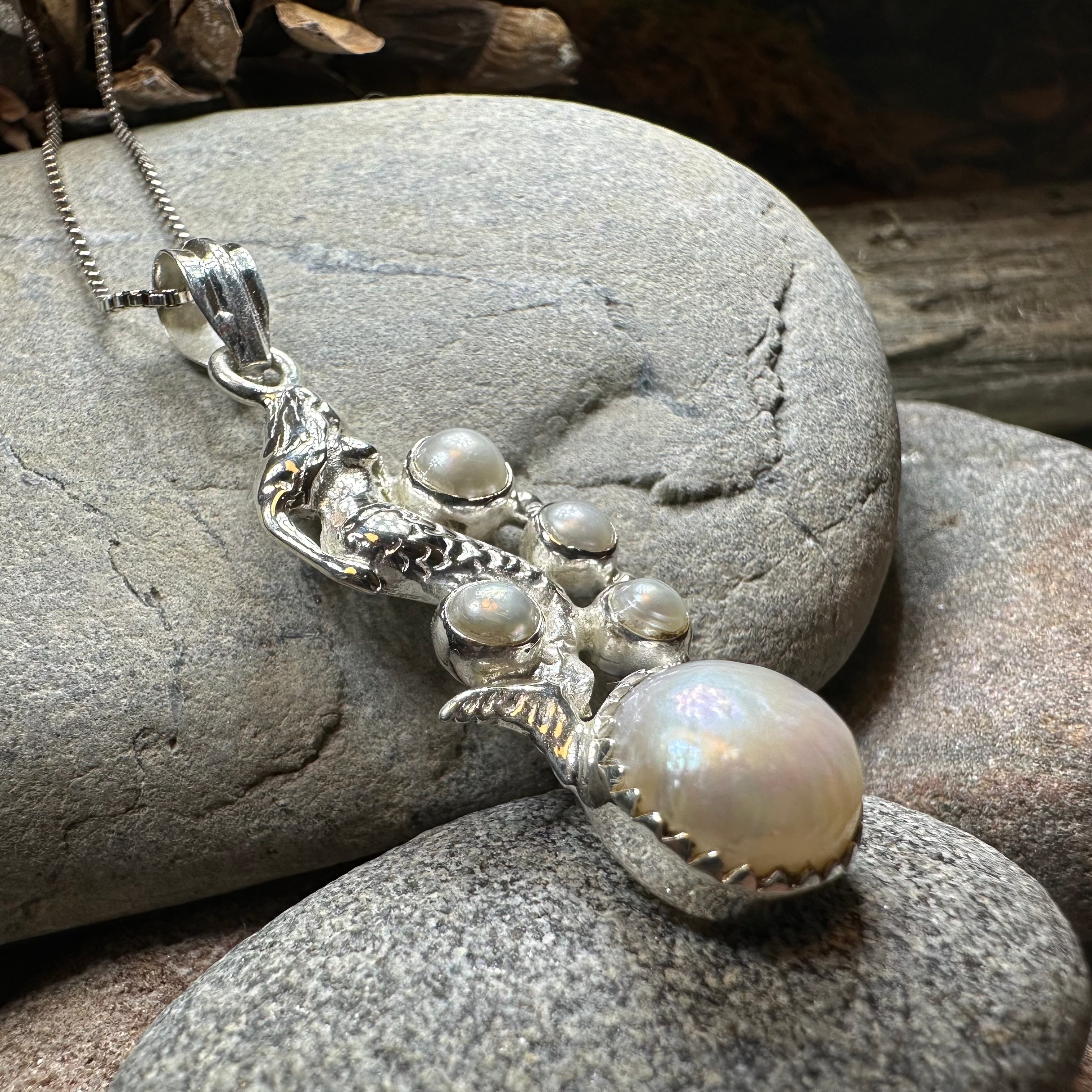 Marica Pearl Mermaid Necklace