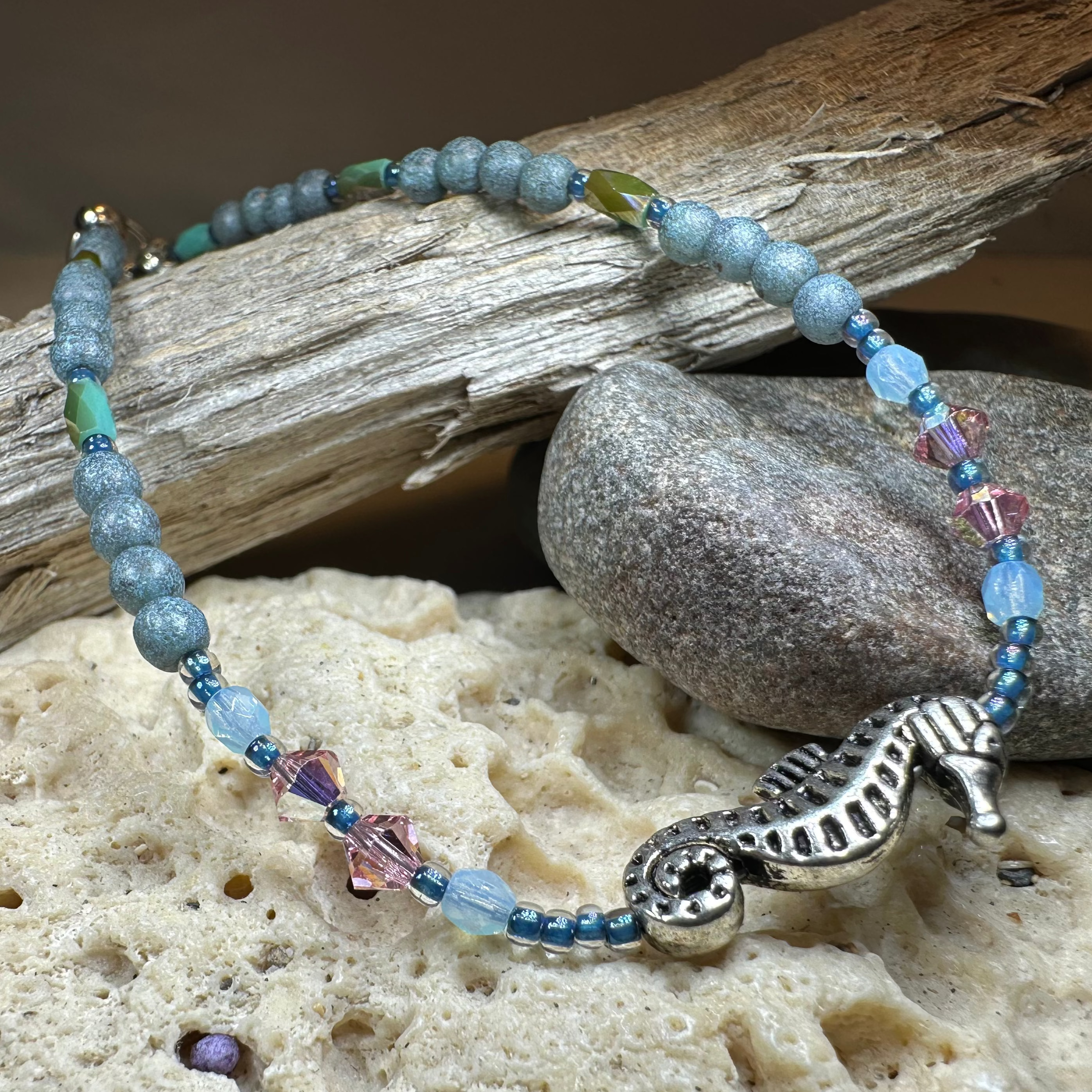 Beachy Seahorse Ankle Bracelet