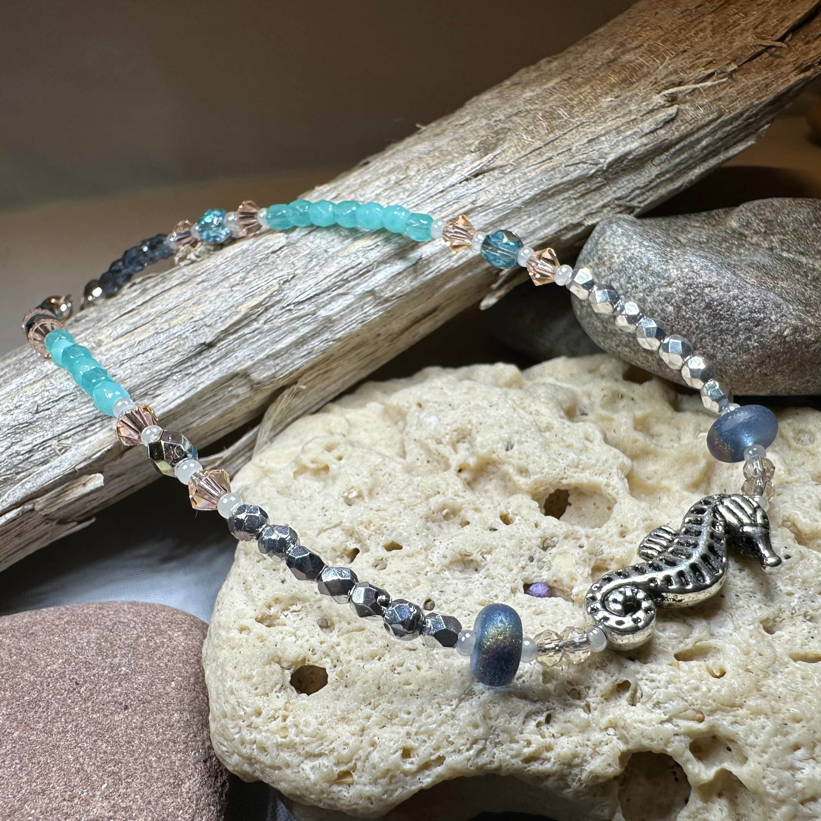 Beachy Seahorse Ankle Bracelet