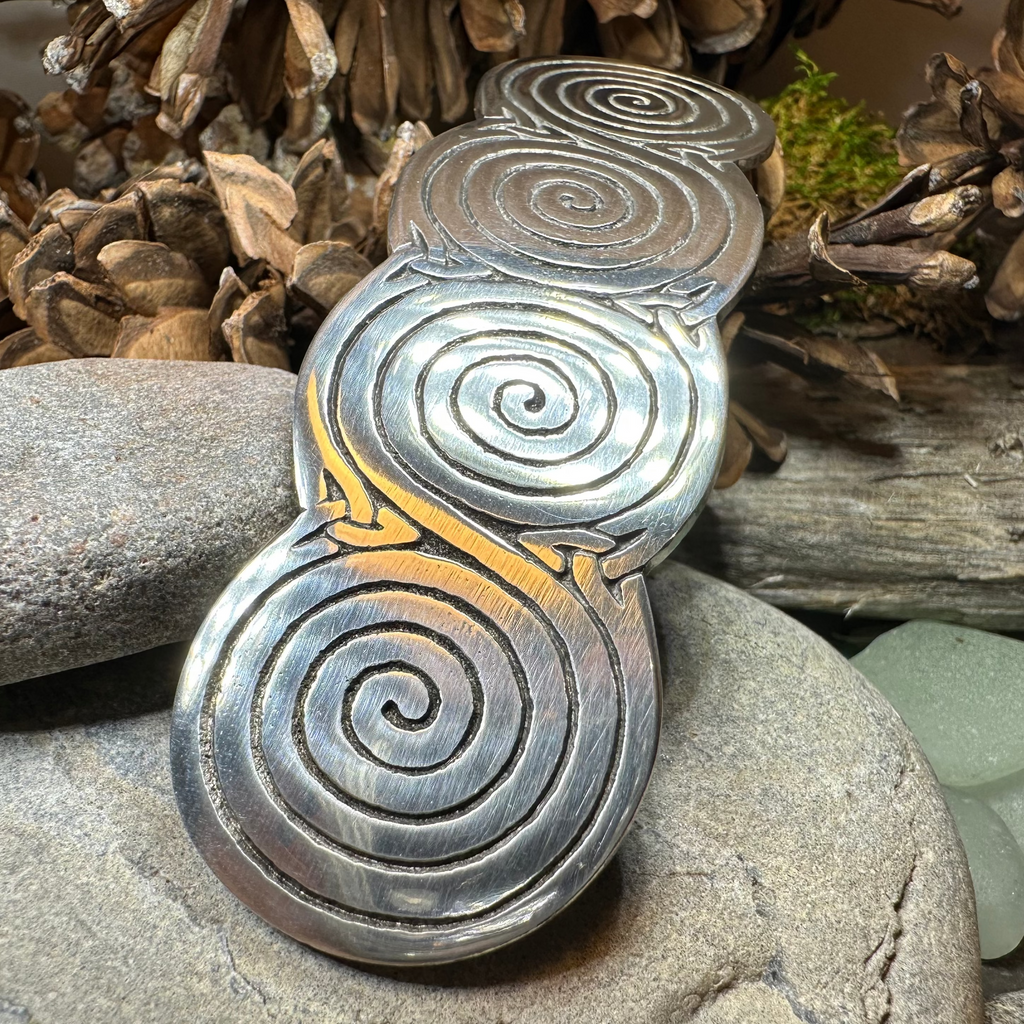 Newgrange Celtic Spiral Hair Clip for Women