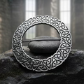 Cahir Celtic Trinity Knot Tartan Pin - Handmade in Scotland