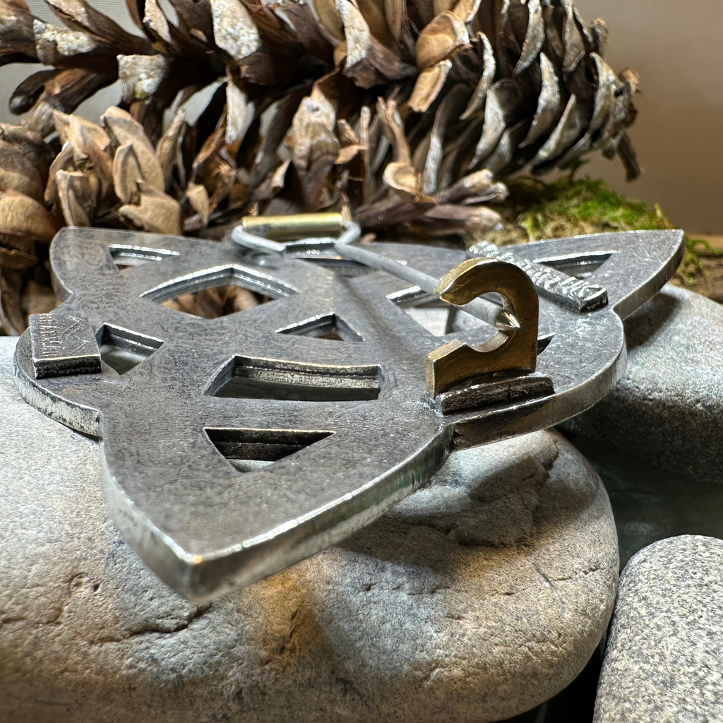Large Celtic Triquetra Tartan Pin - Handmade in Scotland