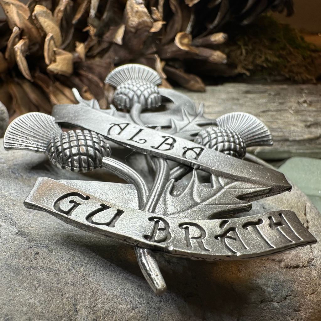 Alba Gu Brath Thistle Kilt Pin - Handmade in Scotland