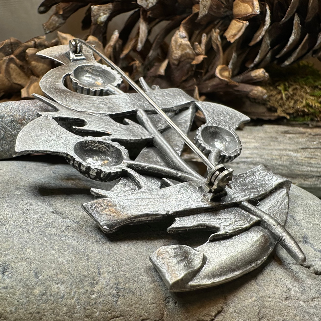 Alba Gu Brath Thistle Kilt Pin - Handmade in Scotland