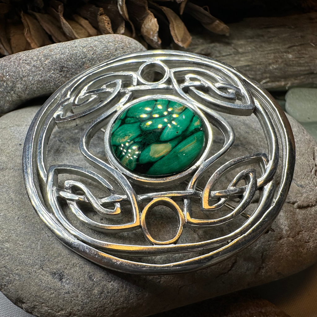 Heathergems Celtic Knot Brooch - Classic Scottish Jewelry