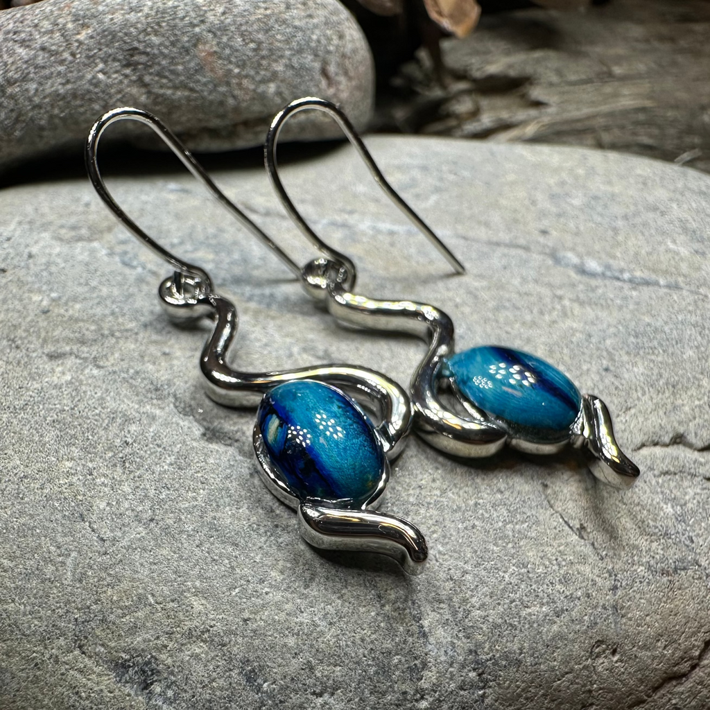 Heathergems Celtic Wiggle Earrings - Handmade in Scotland