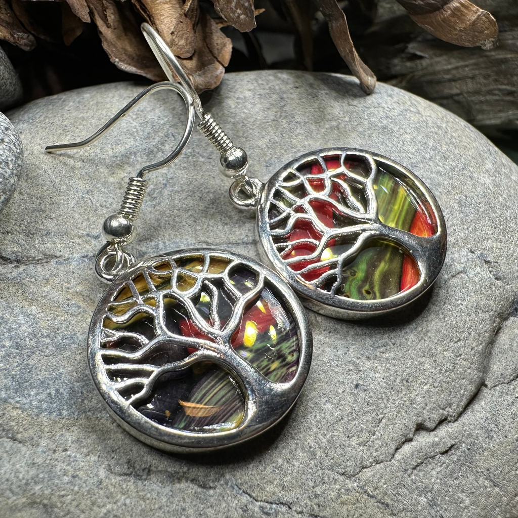 Heathergems Tree of Life Earrings from Scotland