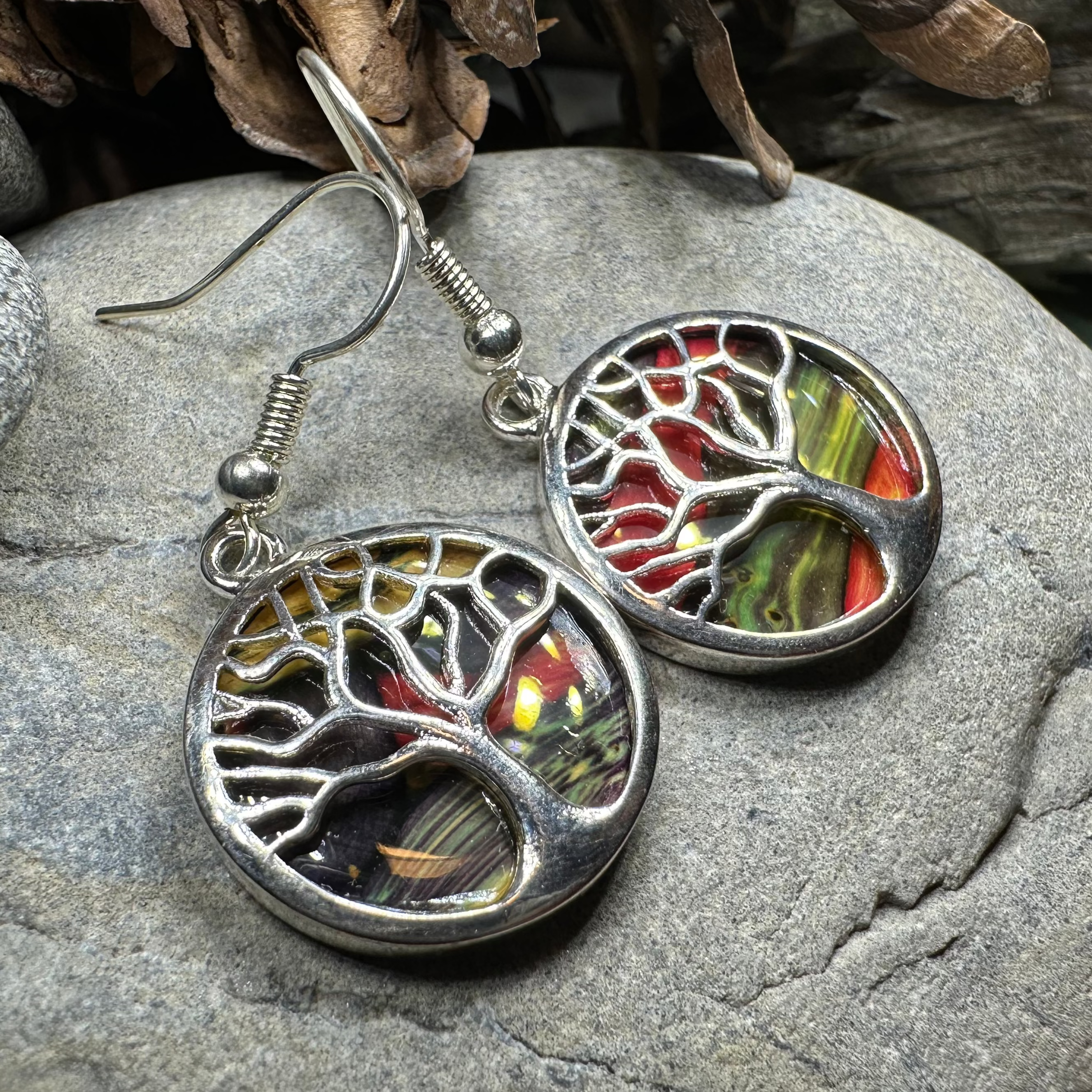 Heathergems Tree of Life Earrings from Scotland