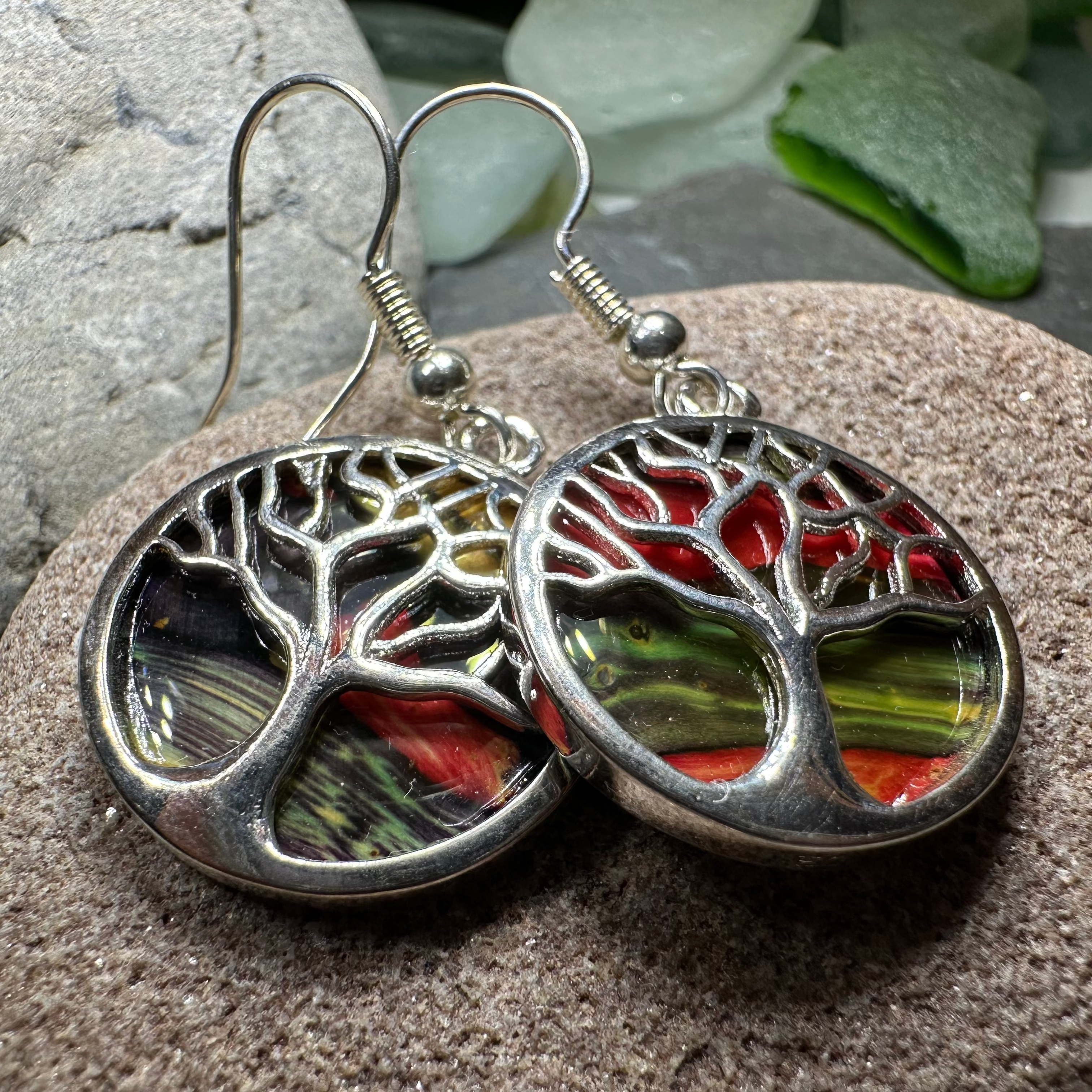 Heathergems Tree of Life Earrings from Scotland