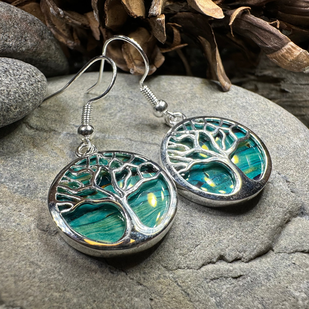 Heathergems Tree of Life Earrings from Scotland