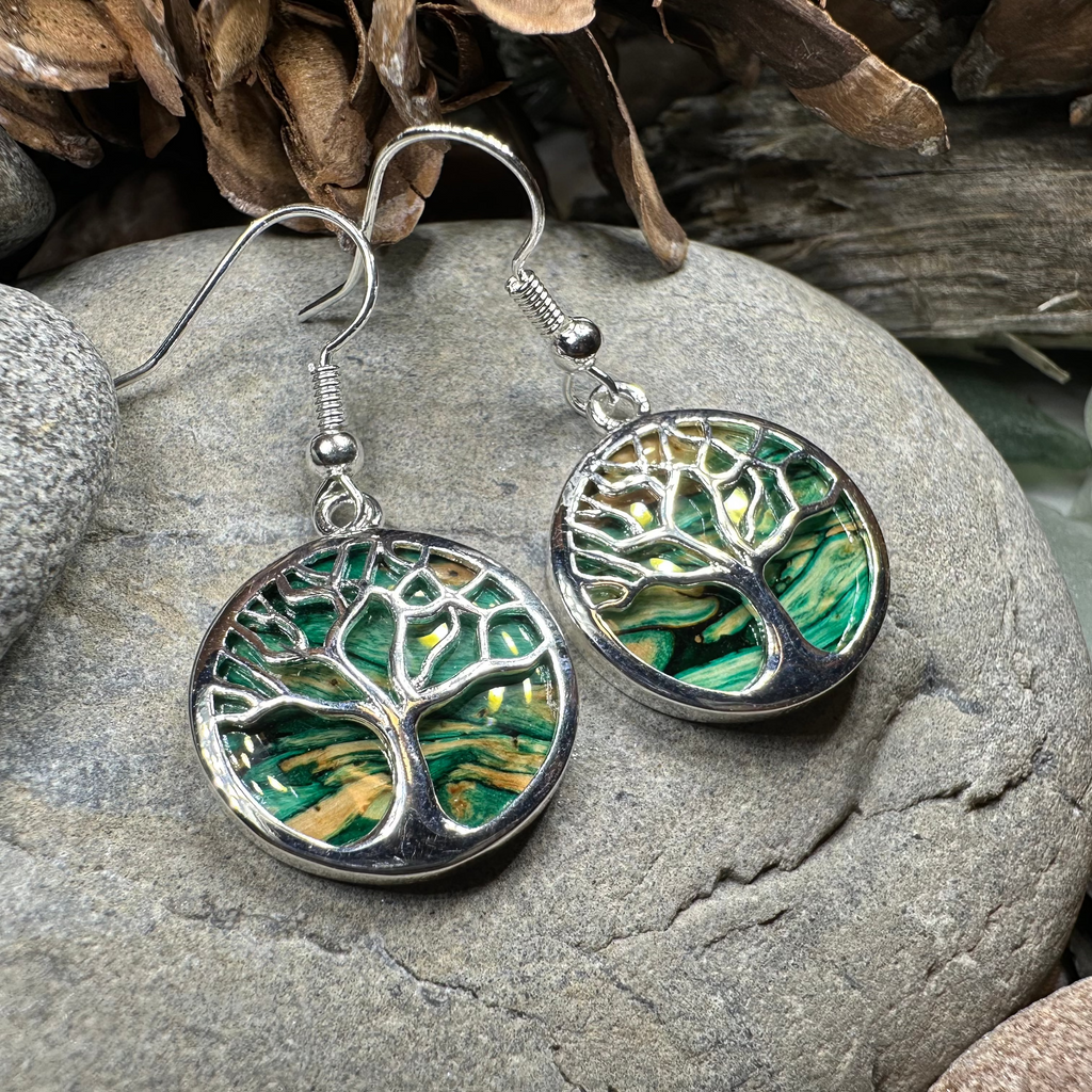 Heathergems Tree of Life Earrings from Scotland