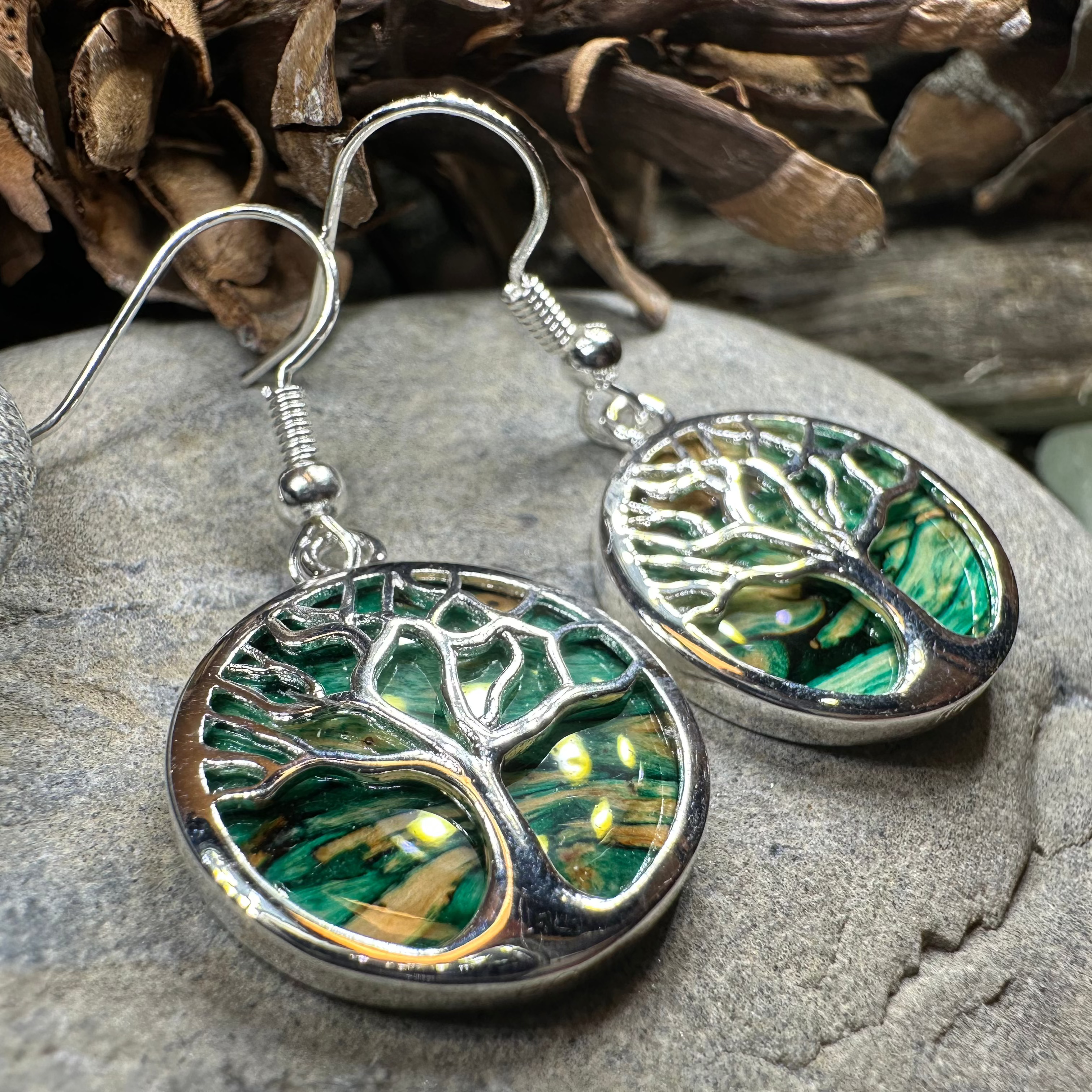 Heathergems Tree of Life Earrings from Scotland