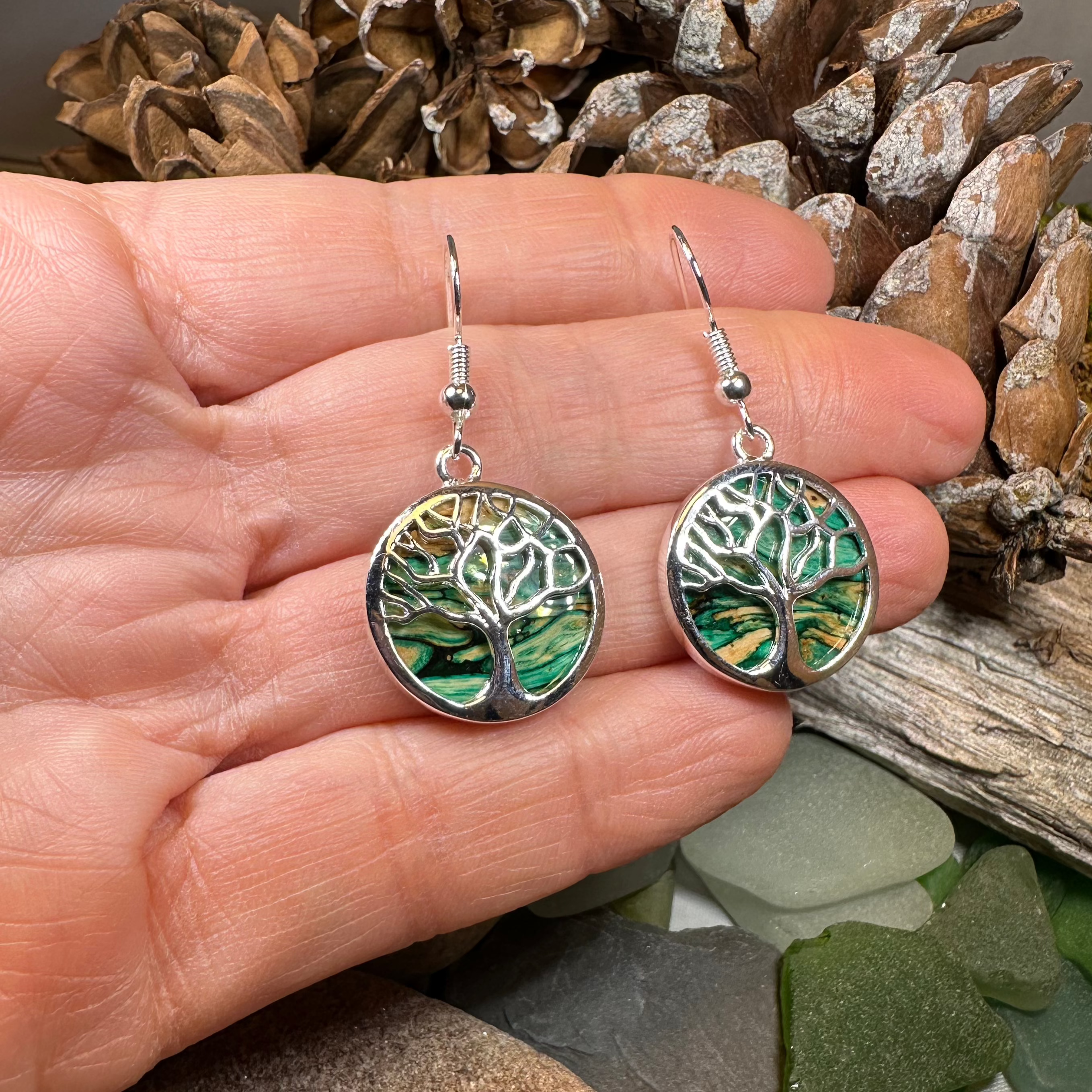 Heathergems Tree of Life Earrings from Scotland