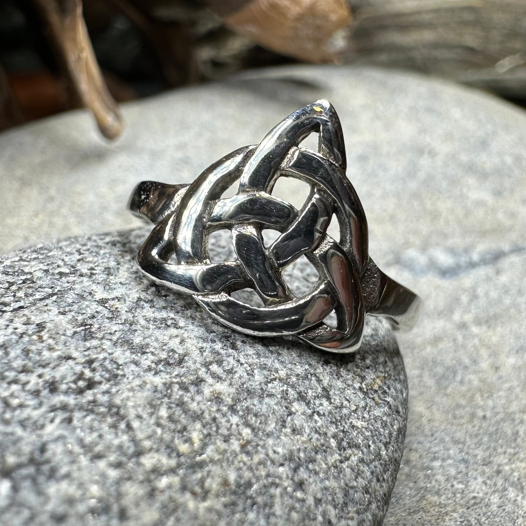 Dainty Little Celtic Knot Ring in Sterling Silver