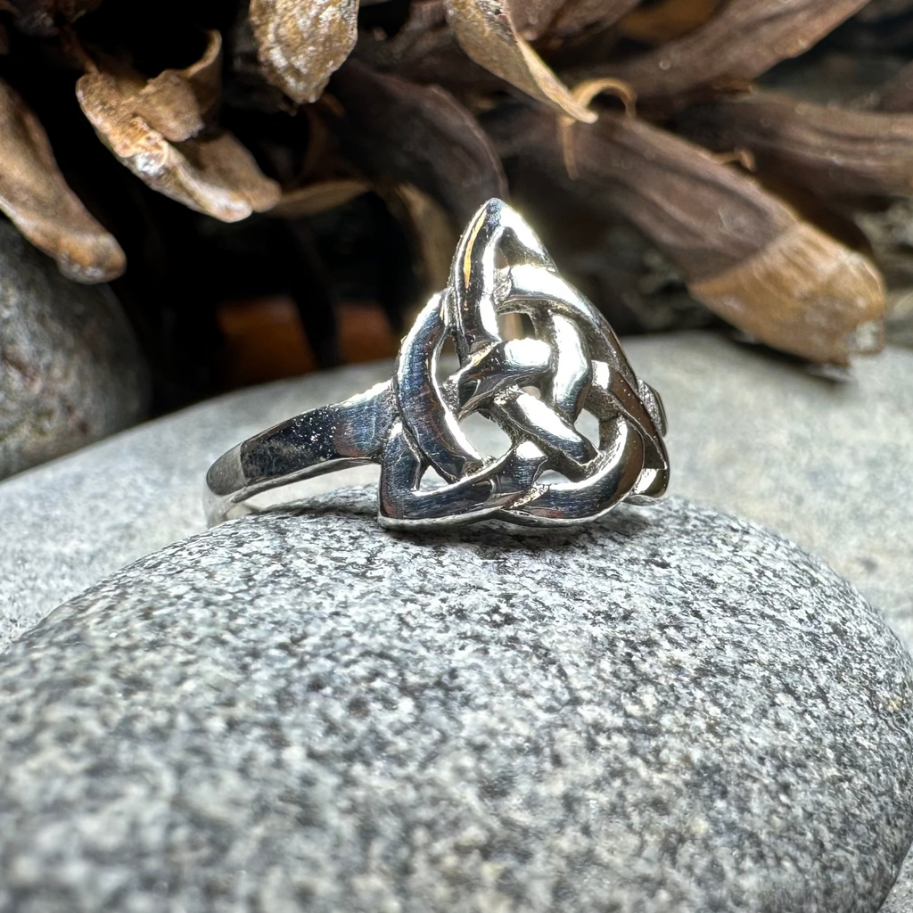 Dainty Little Celtic Knot Ring in Sterling Silver