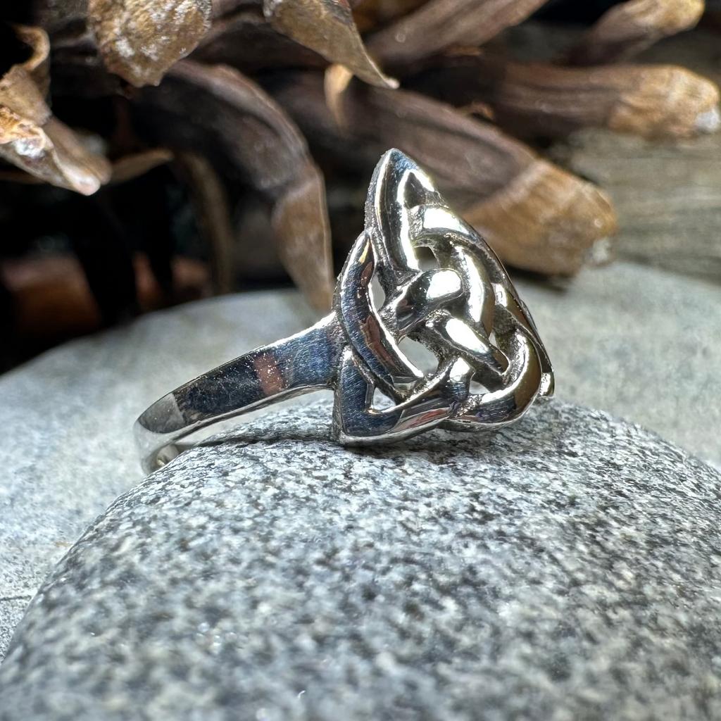 Dainty Little Celtic Knot Ring in Sterling Silver