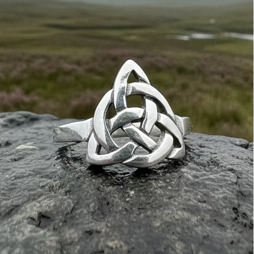 Dainty Little Celtic Knot Ring in Sterling Silver