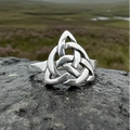 Dainty Little Celtic Knot Ring in Sterling Silver