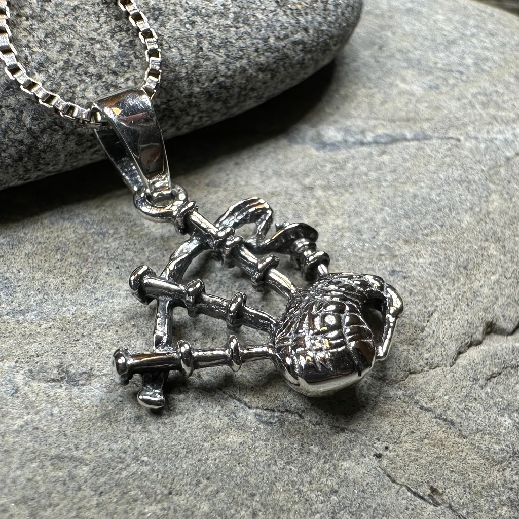 Tartan Bagpipes Necklace