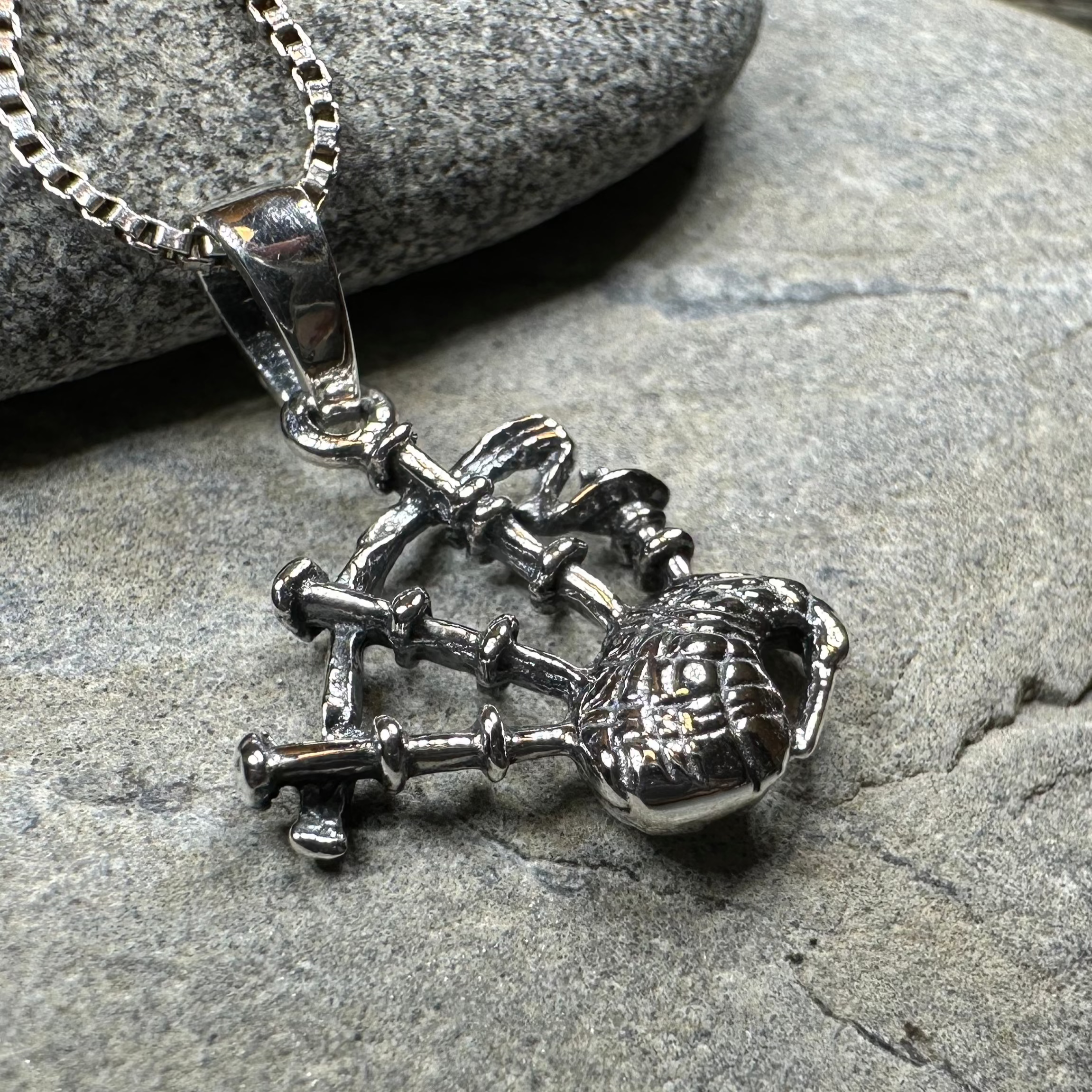 Tartan Bagpipes Necklace