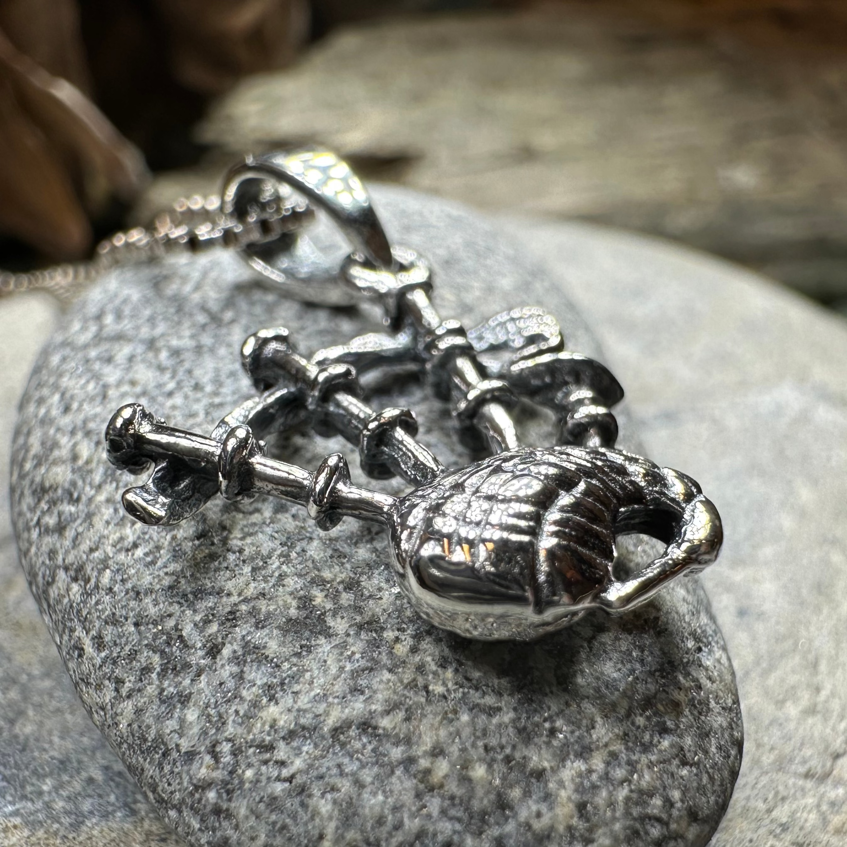 Tartan Bagpipes Necklace