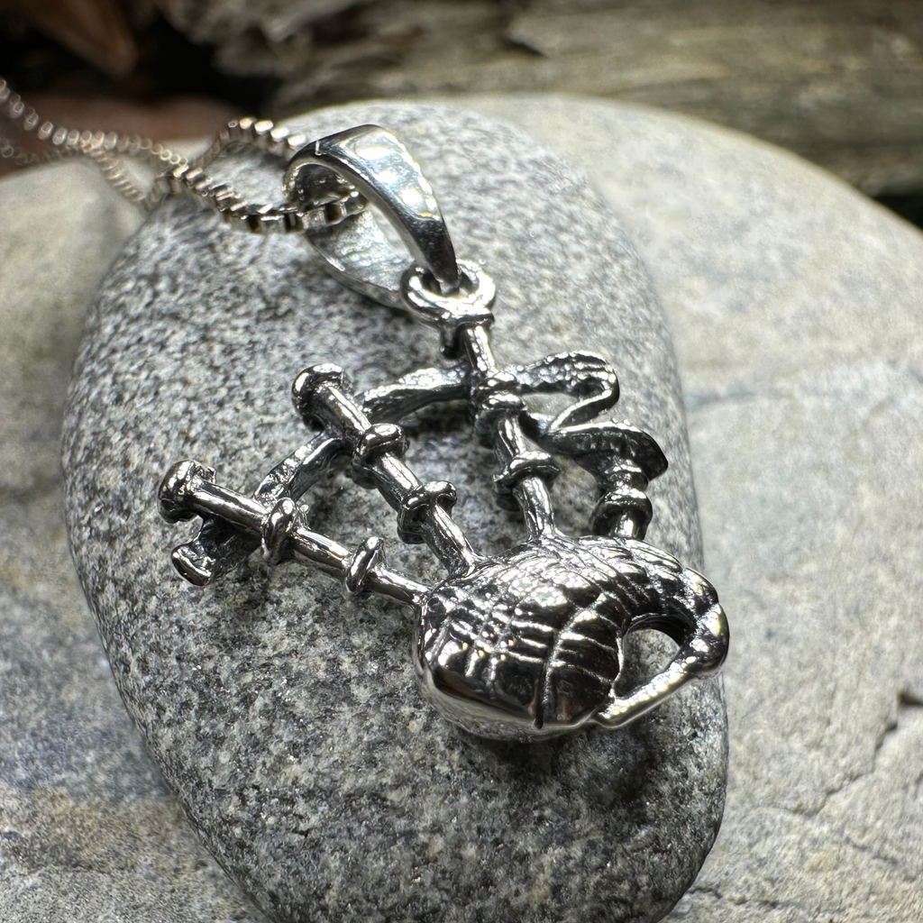 Tartan Bagpipes Necklace