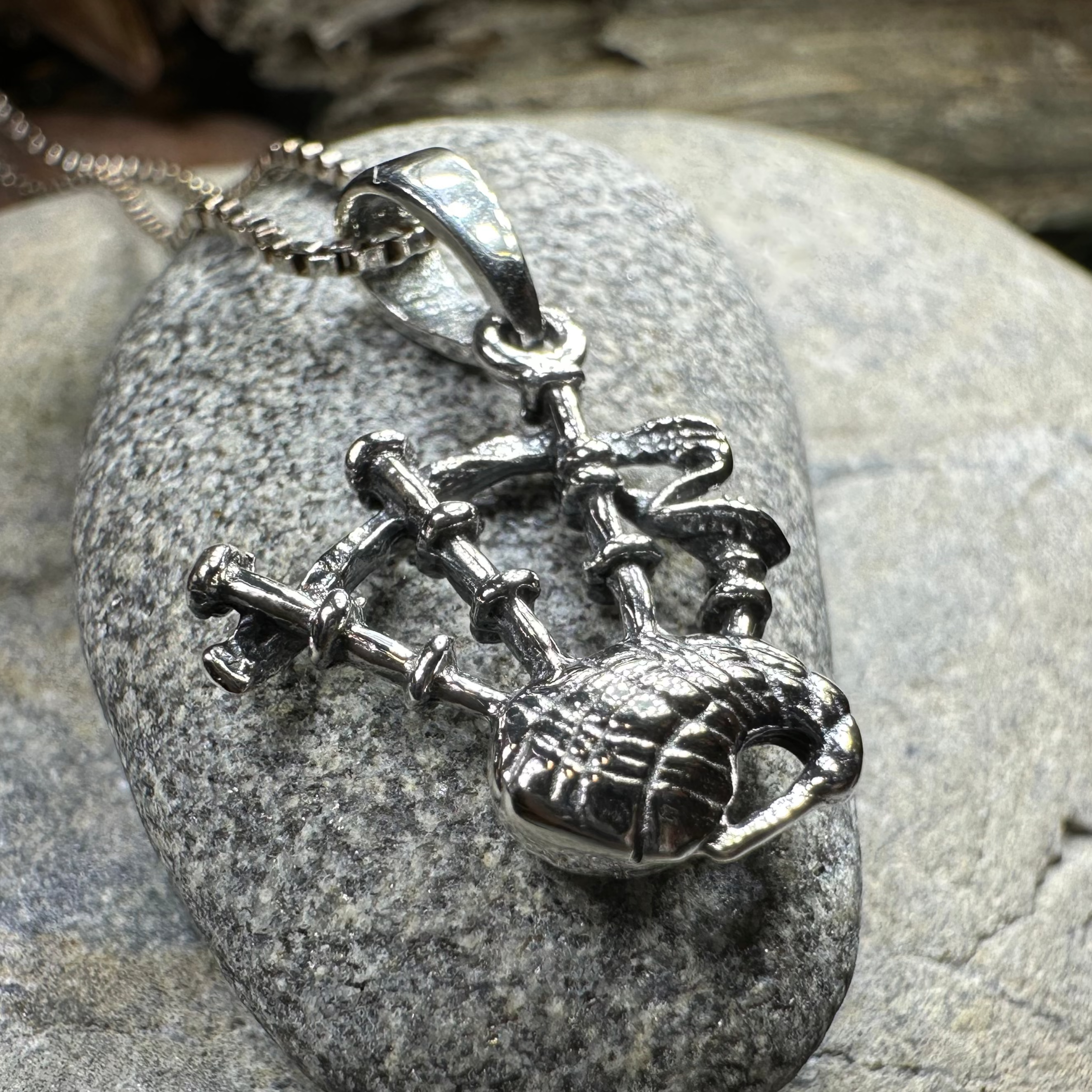 Tartan Bagpipes Necklace