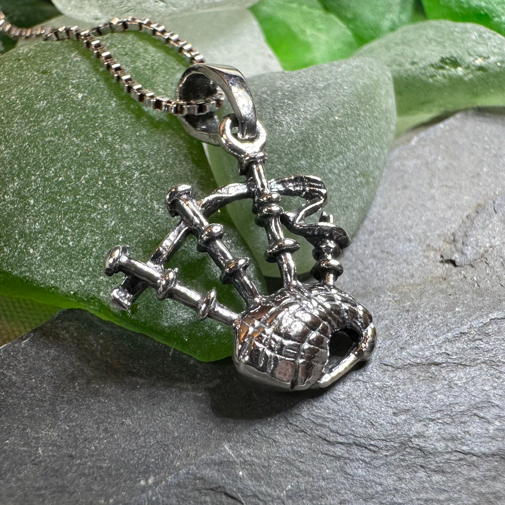 Tartan Bagpipes Necklace