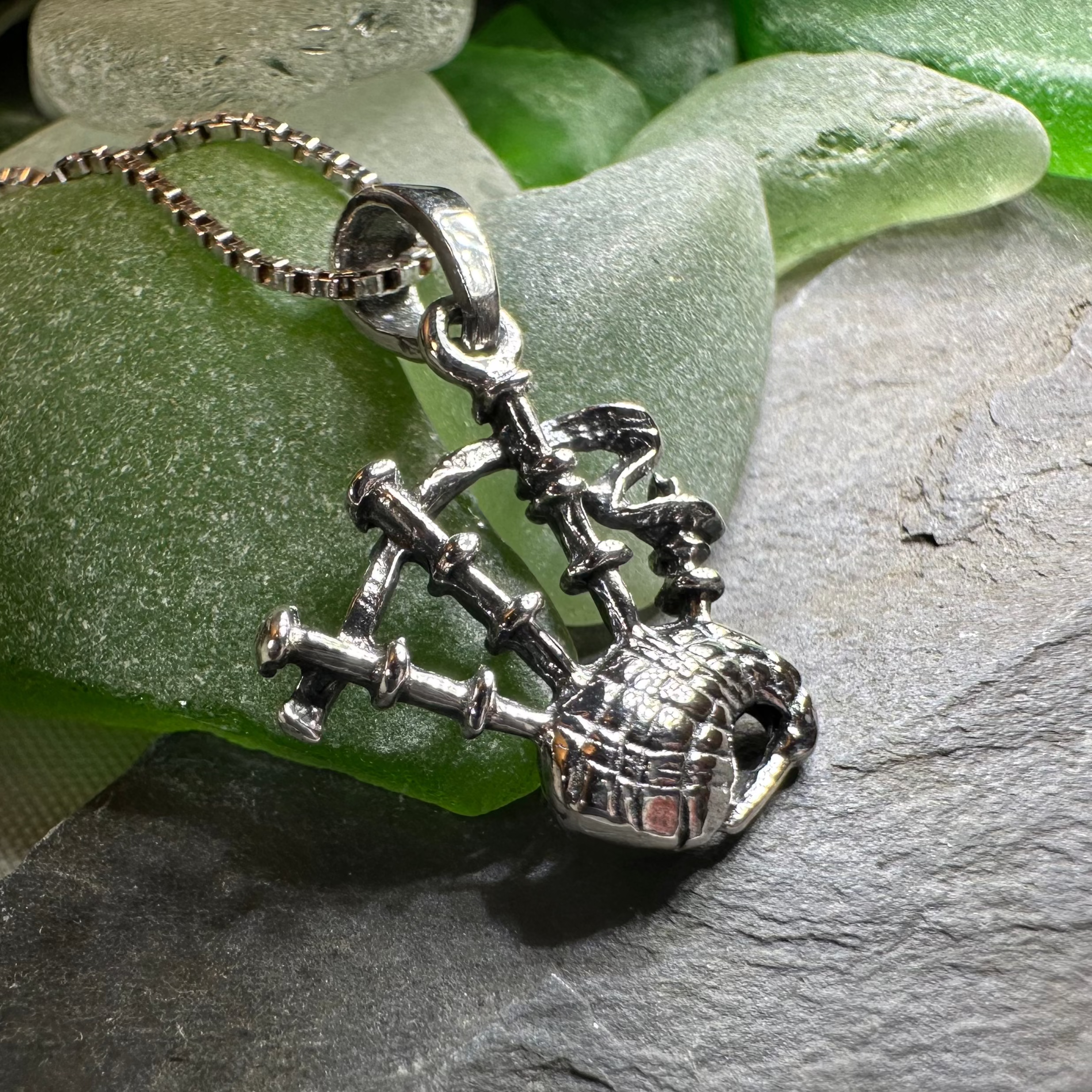 Tartan Bagpipes Necklace