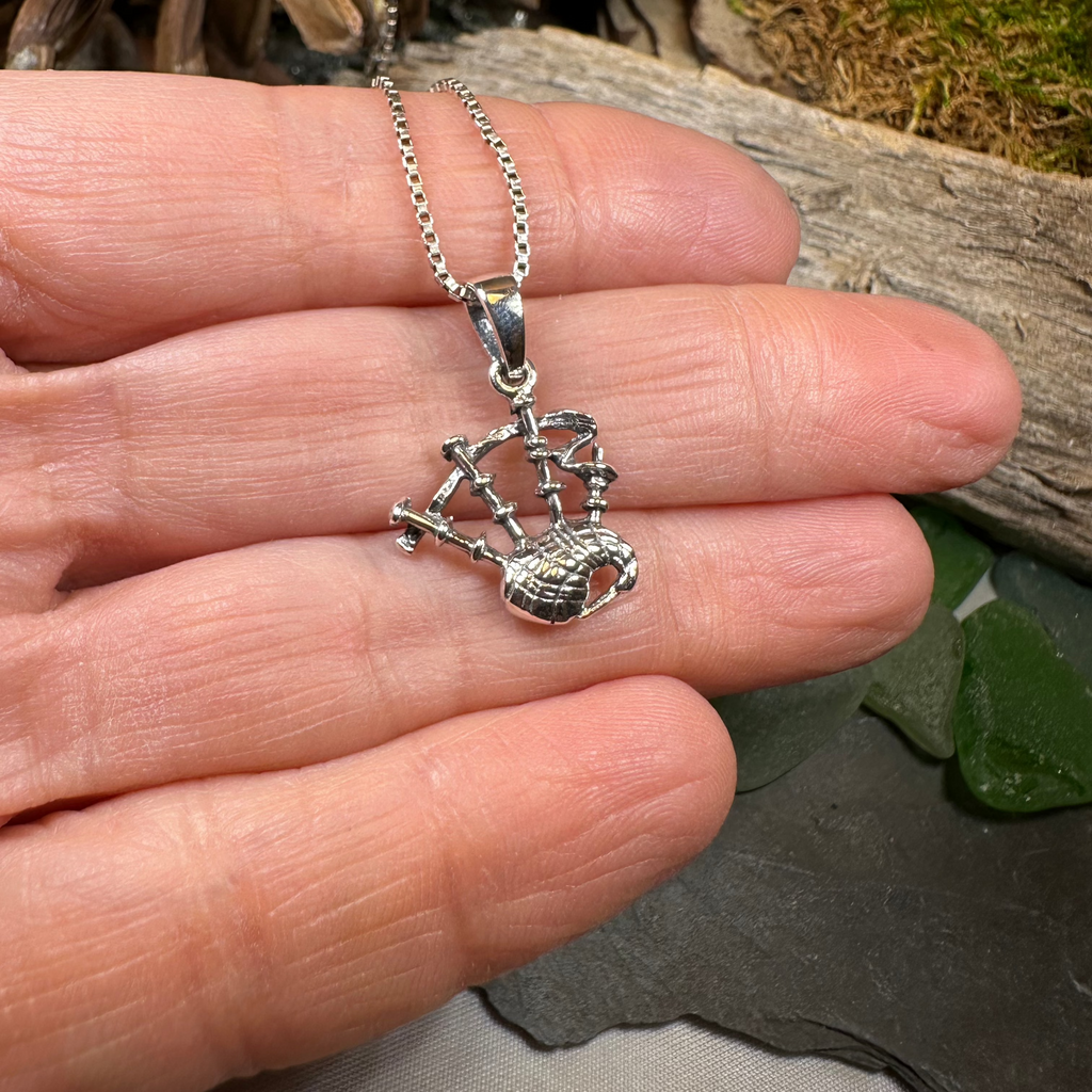 Tartan Bagpipes Necklace