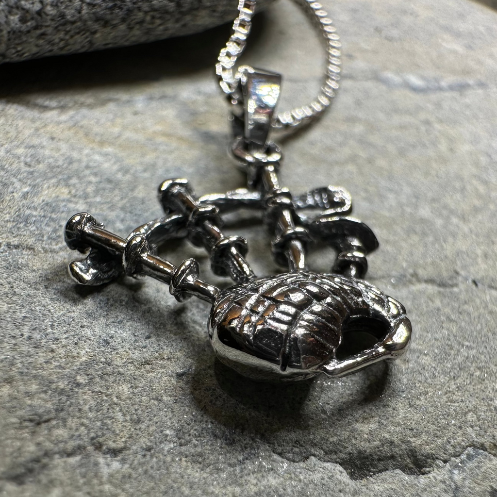 Tartan Bagpipes Necklace