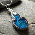 Mystical Celtic Flame Necklace - Handmade in Scotland