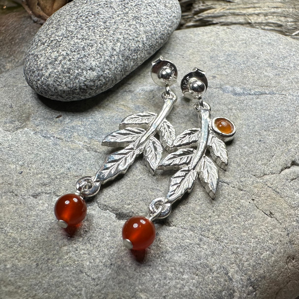 Rowan Tree of Life Earrings - Handmade in Scotland