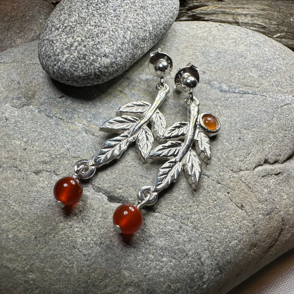 Rowan Tree of Life Earrings - Handmade in Scotland