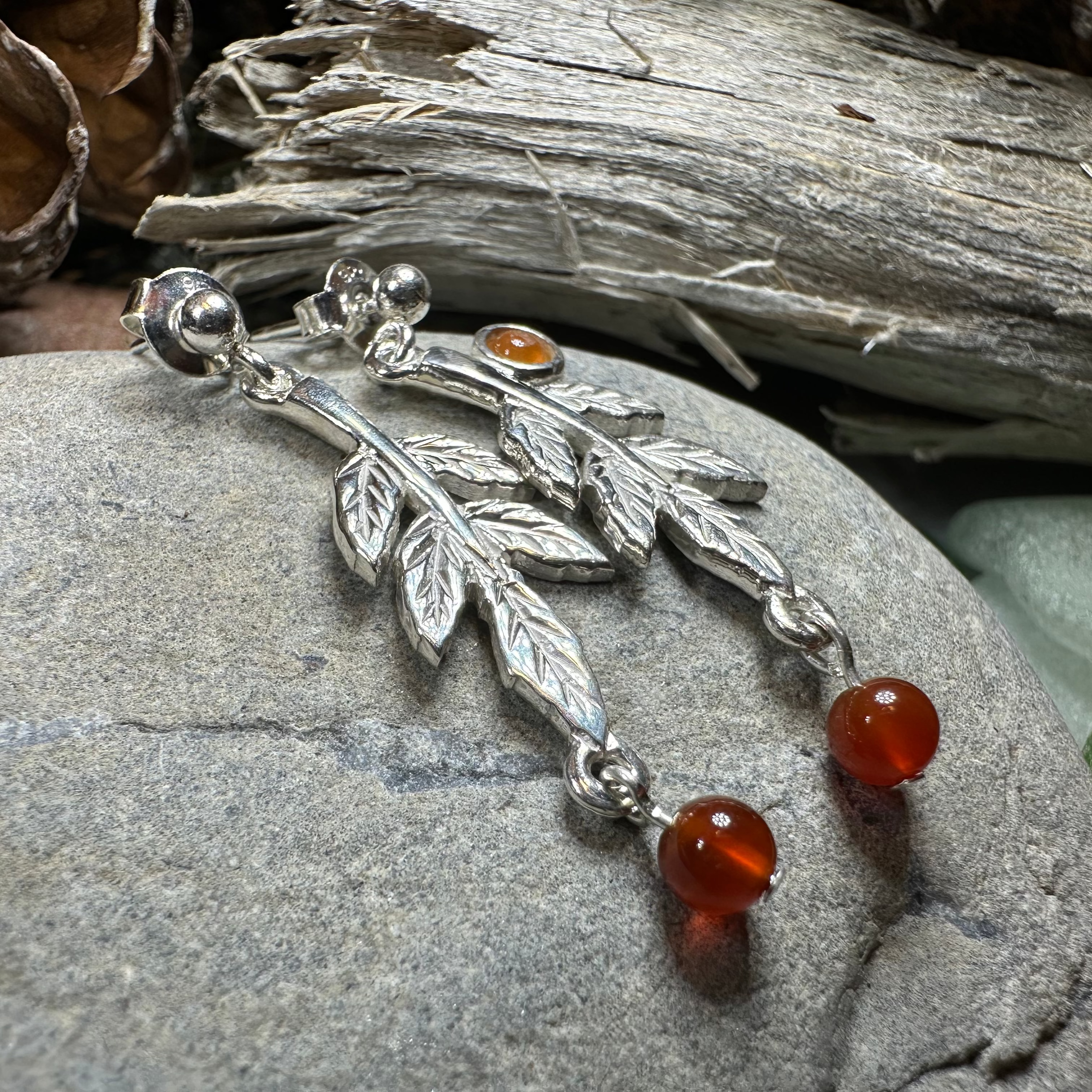 Rowan Tree of Life Earrings - Handmade in Scotland
