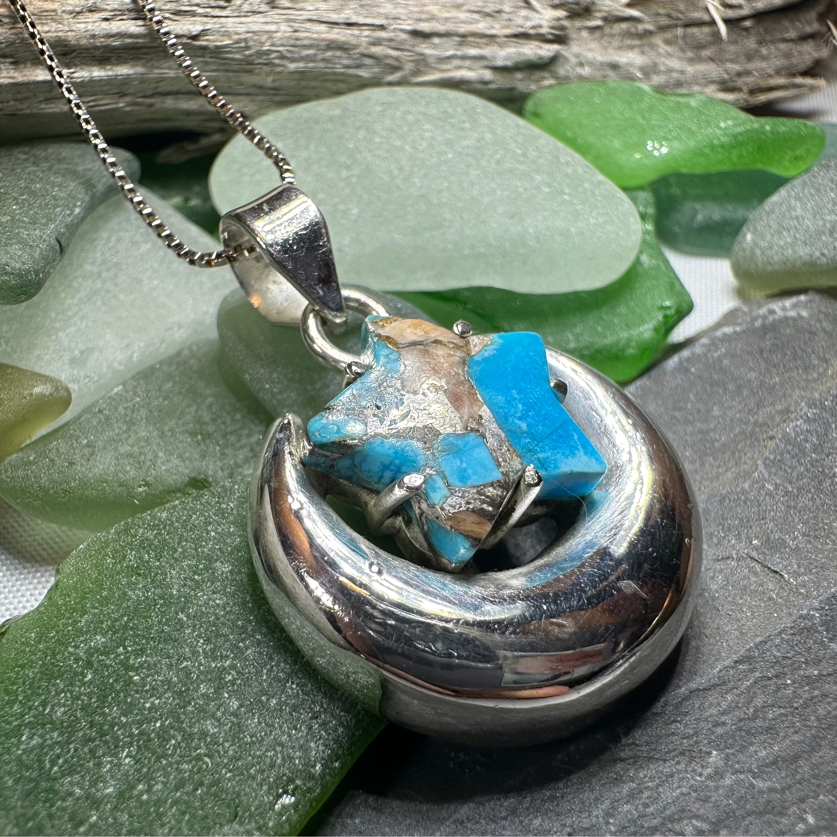 Dreamweaver Moon & Star Necklace