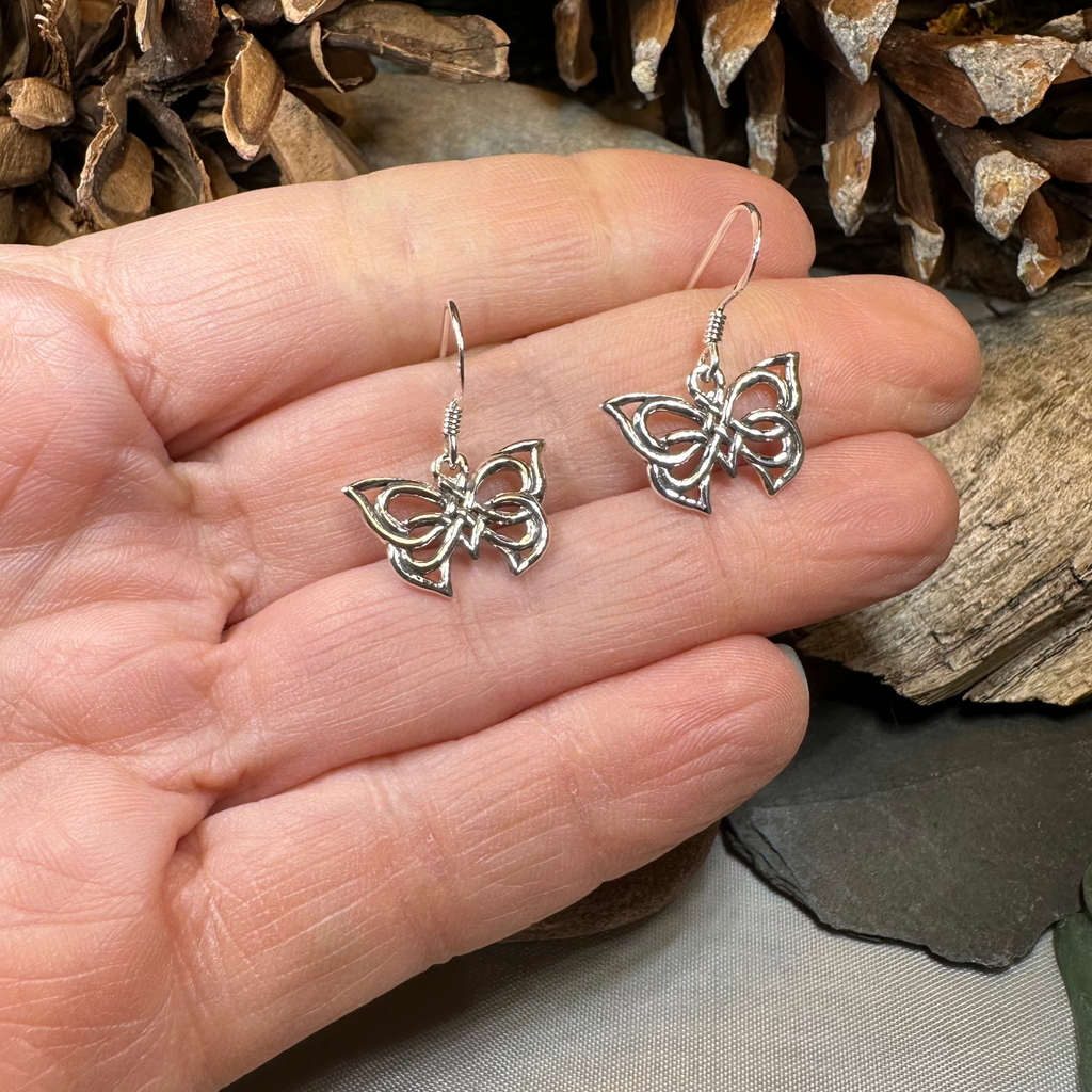 Flutter Celtic Butterfly Earrings
