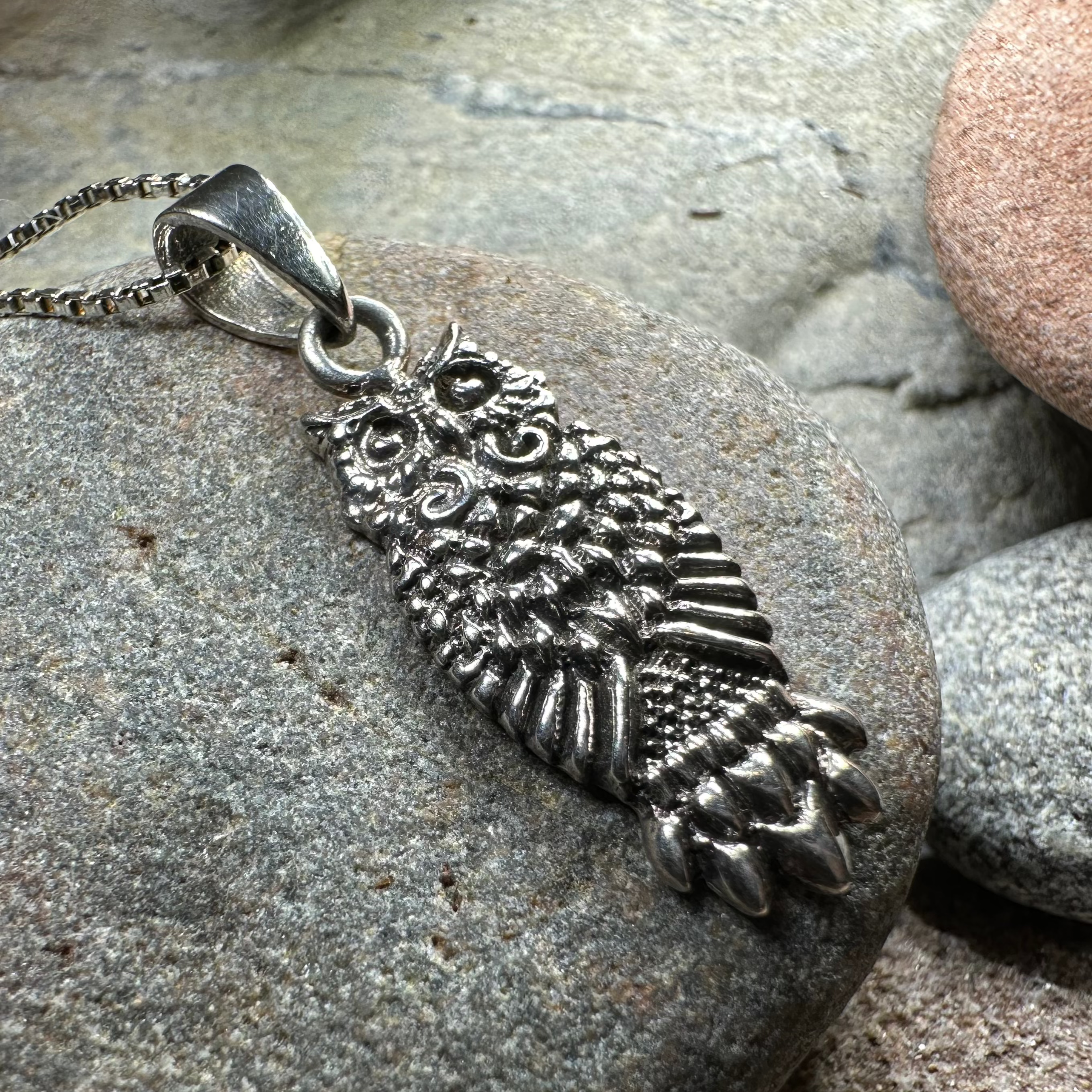 Silver Owl Necklace