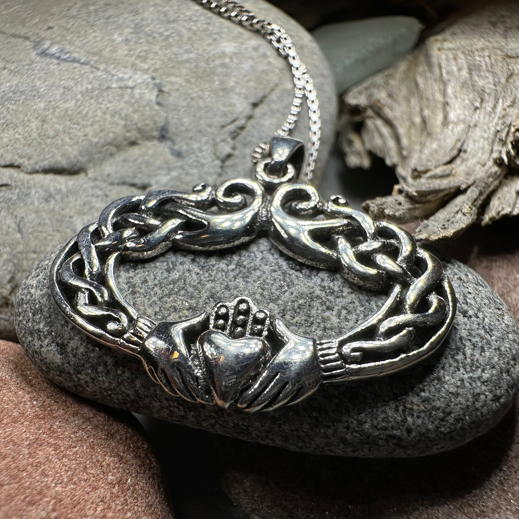 Claddagh Celtic Lace Necklace