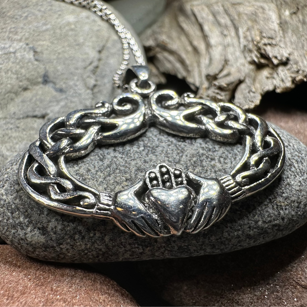Claddagh Celtic Lace Necklace