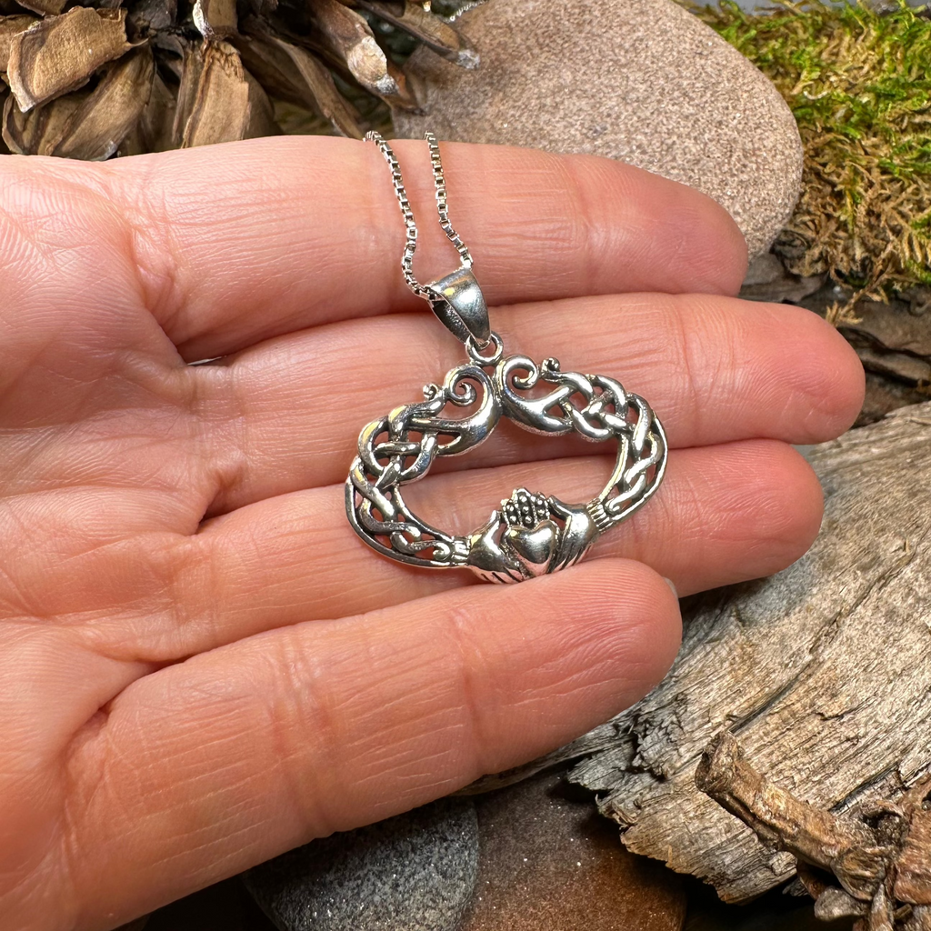 Claddagh Celtic Lace Necklace