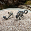Music Note Stud Earrings