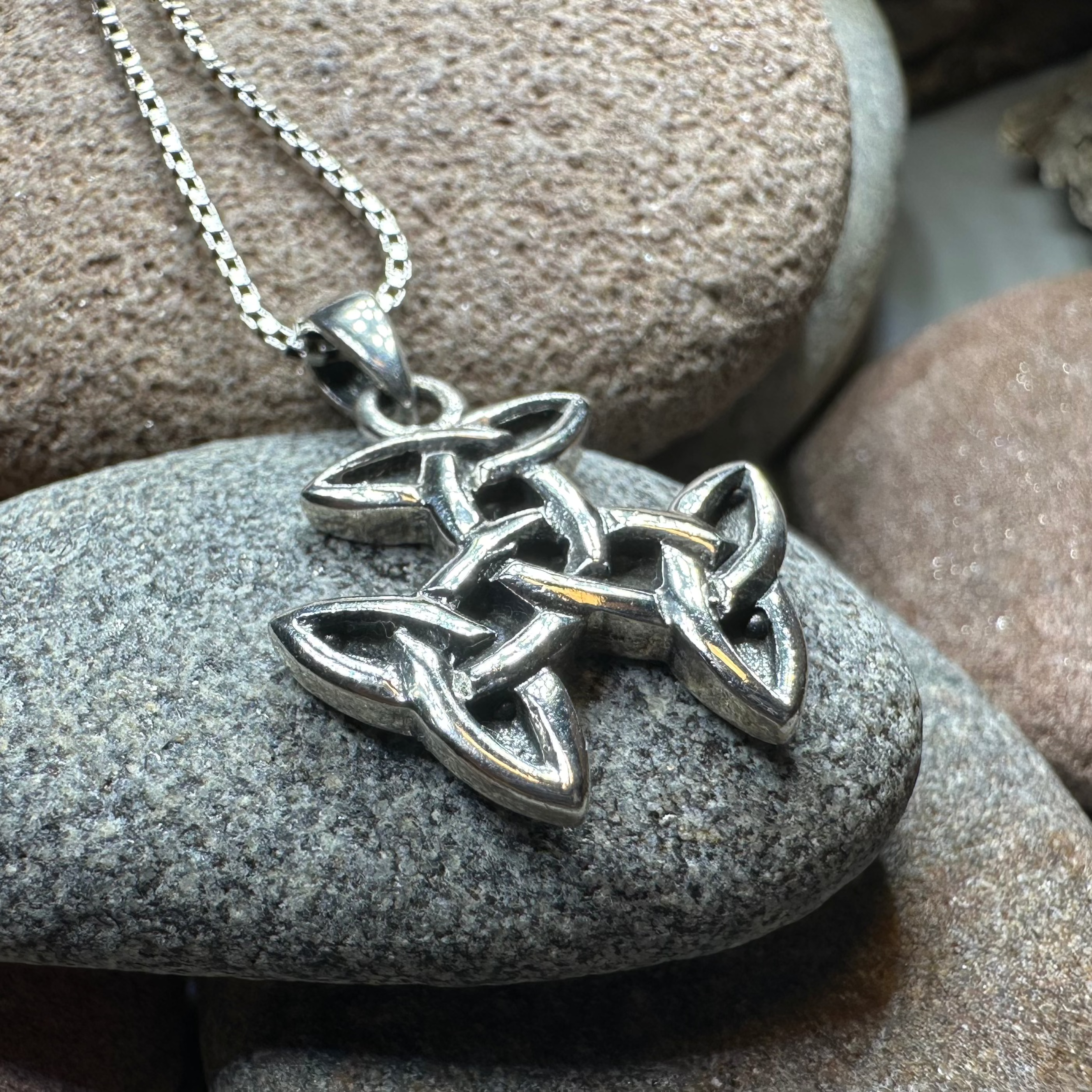 Three Trinity Knot Necklace