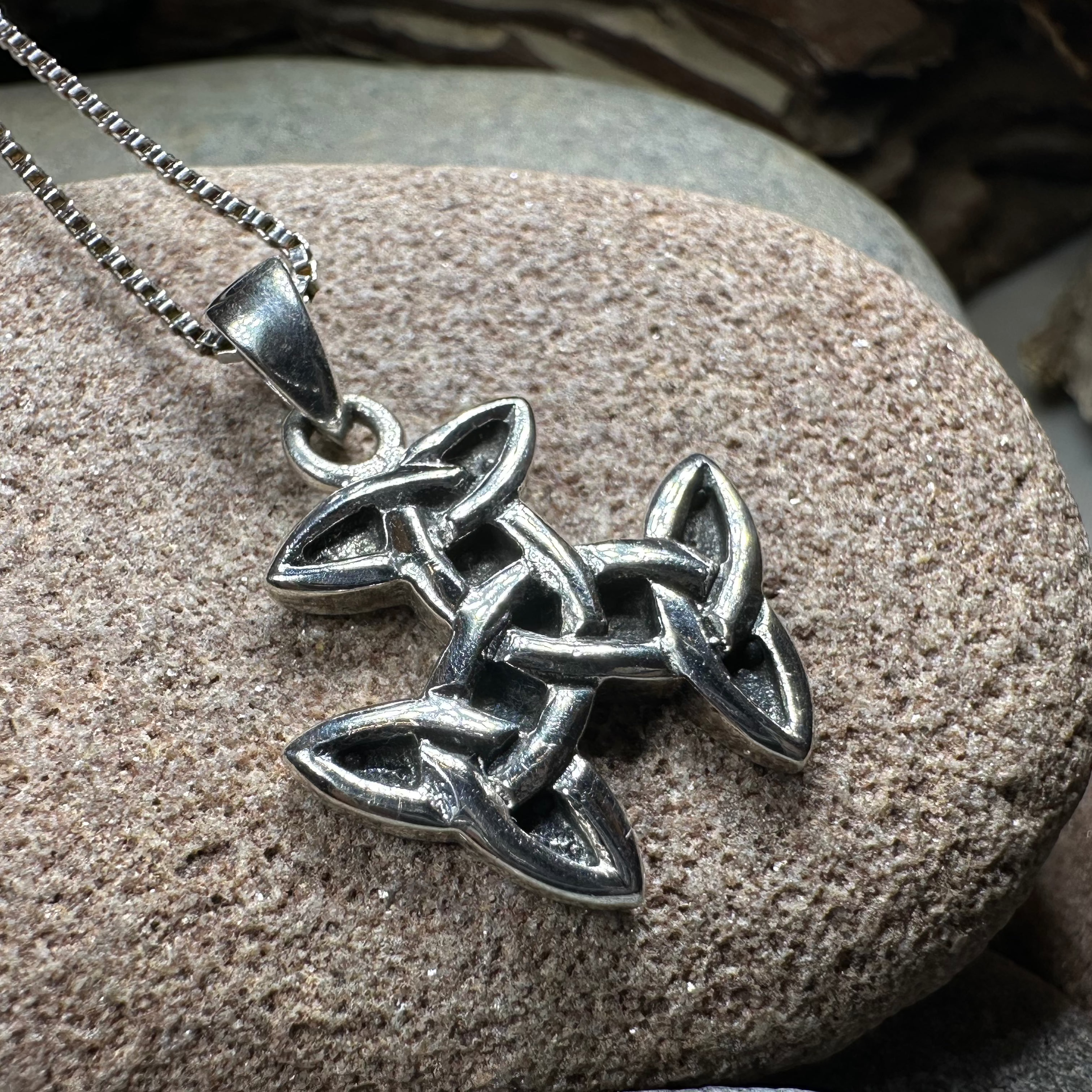 Three Trinity Knot Necklace