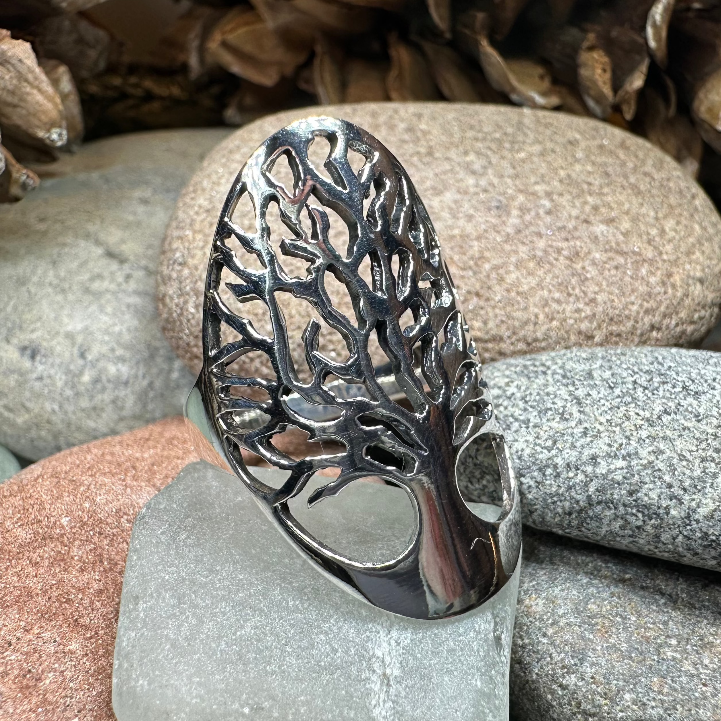 Caroline Tree of Life Ring in Sterling Silver